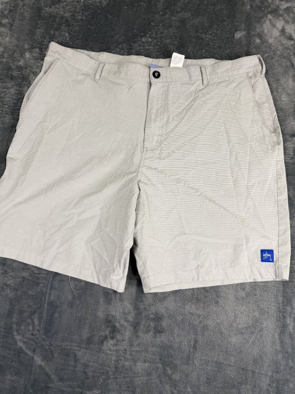 Guy Harvey Mens Light Gray Casual Shorts Size 42
